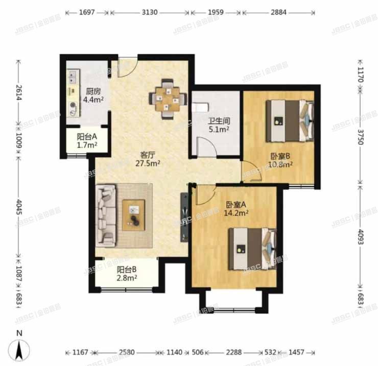 大兴区 欣荣北大街18号院5号楼8层802室（鸿坤理想城派郡）