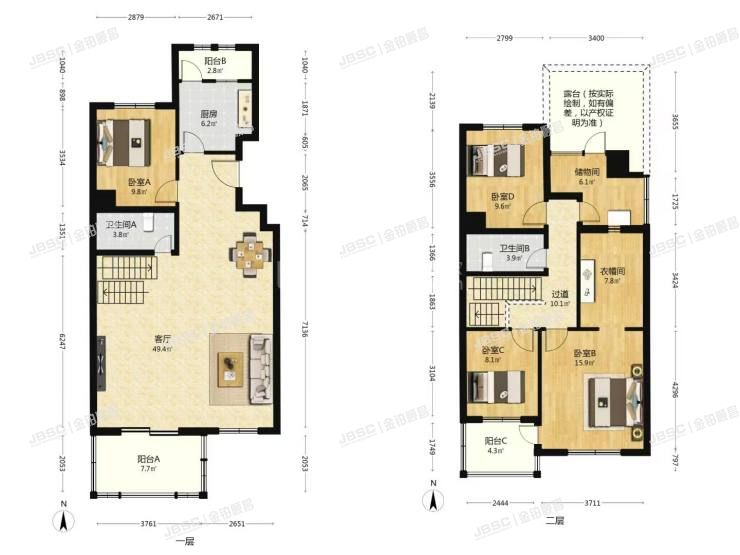 大兴区 龙景湾四区20号楼3至4层5单元05室（富力丹麦小镇D区）