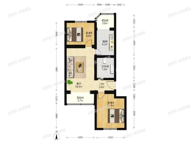 丰台区吴家村路2号院4号楼3单元602室（兆丰园）