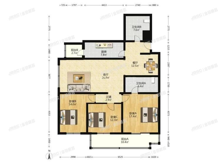 丰台区 开阳里六区1号楼22层2204号