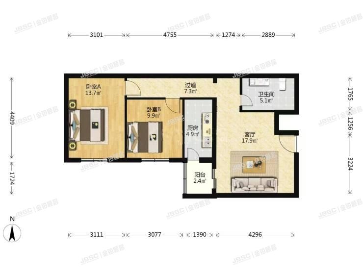 石景山区 八宝山南路重兴园3号楼