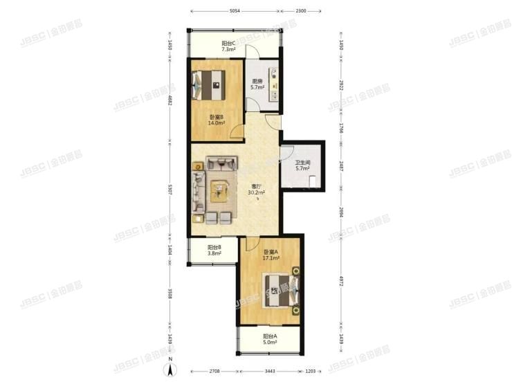 大兴区 团河苑南19号楼2单元202号