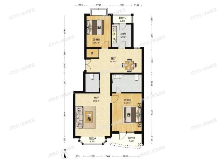 朝阳区 周庄山水文园2号楼4层7门402室（山水文园中园）
