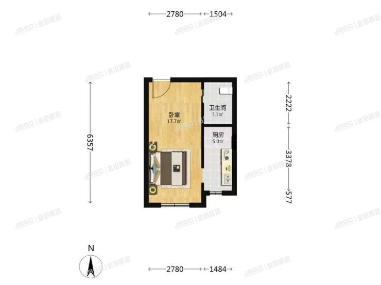 石景山区 五里坨中街40号院4号楼12层一单元1210室（绿地京西景园）