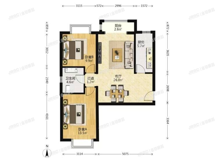 丰台区 和光里4号楼11层2-1104室