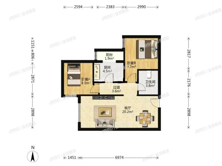 大兴区 宏业路2号院17号楼23层2310室（理想家园）