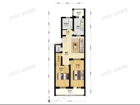 通州区 龙旺庄22号楼3层232号(华龙小区)