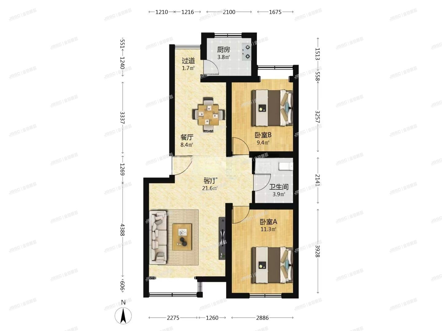 大兴区 黄村镇双河北里10号楼1层4-101（翠海明苑）