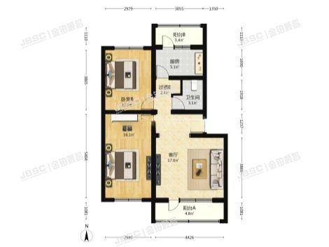 大兴区 贵园南里丙区7号楼6层4单元602(贵园南里丙区)