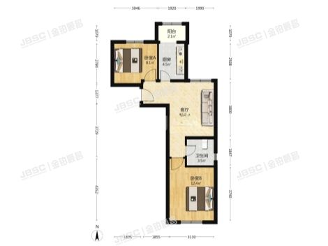 房山区 河北镇磁家务村一区25号院8号楼12层1单元1201（惠景新苑）