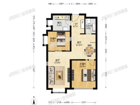 丰台区 魏家村南路20号院5号楼20层2003（西府颐园）