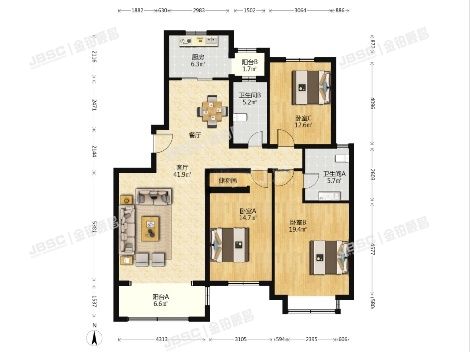 房山区 长阳镇溪雅苑一区7号13层02单元1301（九洲溪雅苑一区）