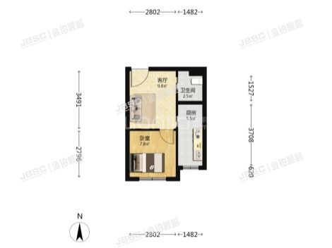 石景山区 五里坨中街40号院4号楼18层一单元1809（绿地京西景园）