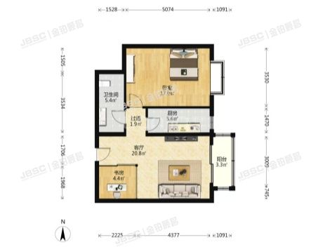 大兴区 泰中花园4号楼15层5单元1503