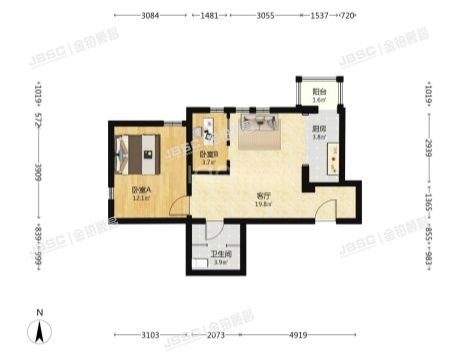大兴区 上筑家园1号楼12层2单元1204(亦庄北岸）