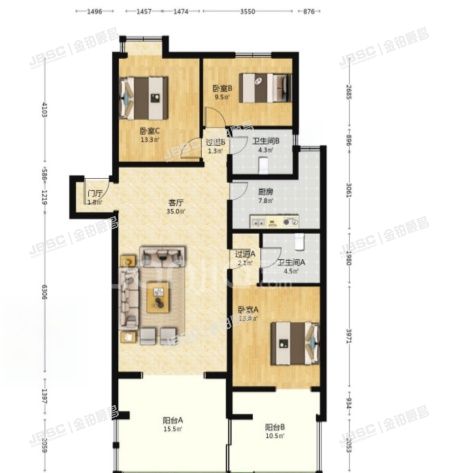 丰台区 镇国寺北街甲6号院10号楼3层4-303（春季星空）