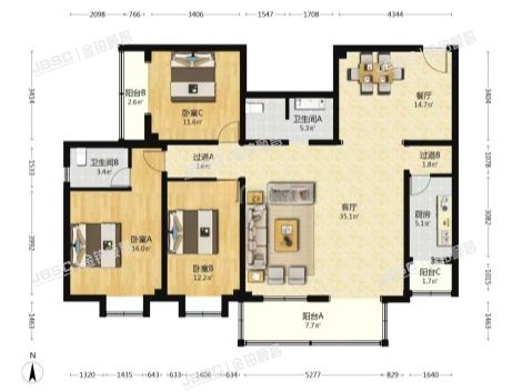 丰台区 莲花河东侧路1号院3号楼19层1903（嘉莲苑）
