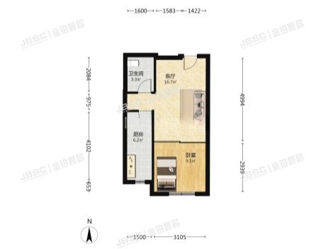 丰台区 连兴街1号院5号楼12层3单元1202（中奥嘉园二期）