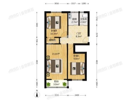 大兴区 红华住宅区1号楼1层2-103（红华住宅区）