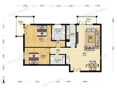 丰台区 大成南里三区1号楼3层 2单元301(大成郡）