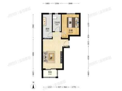 大兴区 瀛坤路2号院9号楼15层3单元1503（瀛海家园和园B区）