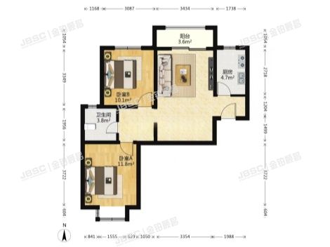 丰台区 太柏西路2号院10号楼3层一单元301（珠光逸景二期）