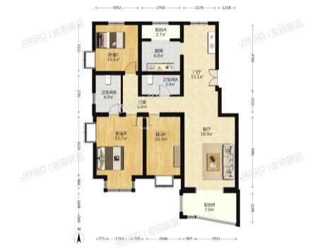 房山区 汇丰街4号院8号1层1单元102（世界名园）